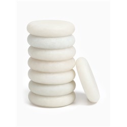 Камни для СПА 8×8 белый мрамор, 8 шт.