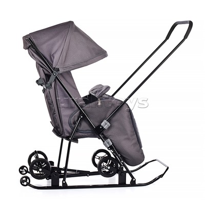 Санки-коляска Снежинка универсал-1 (серебро)