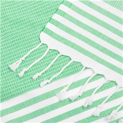 Полотенце - пештемаль пляжное Waffle, 100×180 см, хлопок 100 %, салатовое