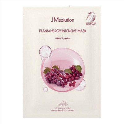 JMsolution Тканевая маска для лица укрепляющая с красным виноградом / Plansynergy Intensive Mask Red Grape, 30 мл
