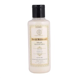 Khadi Natural Увлажняющее Лосьон Миндаль и Шафран без СЛС 210мл
