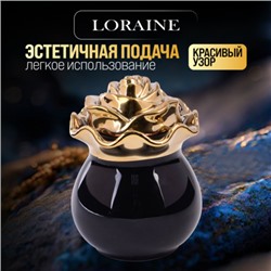 12074 Баночка для сладостей Роза 650мл фарфор LR (х48)