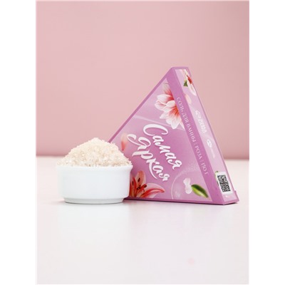 Соль для ванны, аромат роза, 150 г, Чистое счастье