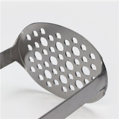 Пушер для картофеля Доляна Smasher, 10×15.5 см, нержавеющая сталь, серебристый