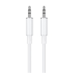 Кабель AUX (папа-папа) Borofone BL21 Lemon  100см   (white)