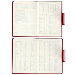 Ежедневник недатированный А5, 160 листов Prestige, твёрдая обложка, искусственная кожа, магнитный хлястик, красный