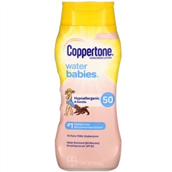 Coppertone, Water Babies, Sunscreen Lotion, SPF 50, 8 fl oz (237 ml)