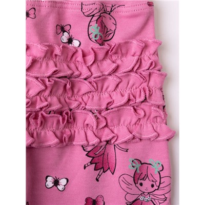 Брюки детские трикотажные для девочек, 2 пары в комплекте