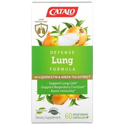 Catalo Naturals, Defense Lung Formula with Quercetin & Green Tea Extract, 60 Vegetarian Capsules
