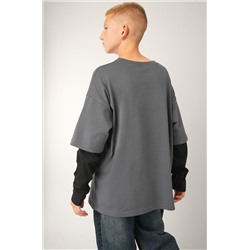 Лонгслив с двойным рукавом для мальчика Happyfox