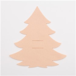 Набор конвертов для столовых приборов «Доляна. Золотая ёлка», 4 шт., бежевые, 23×35 см