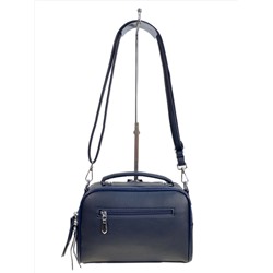 Женская сумка из искусственной кожи и замши, цвет синий