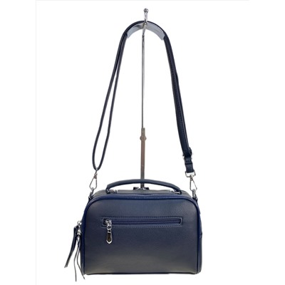 Женская сумка из искусственной кожи и замши, цвет синий