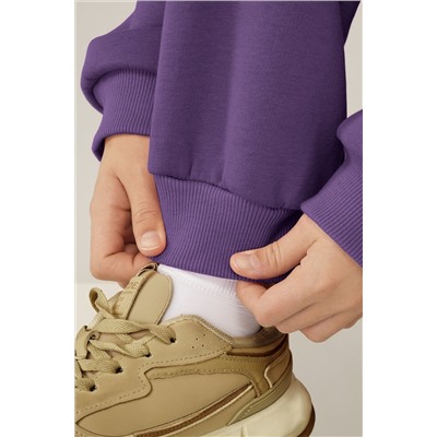 Теплый костюм для девочки из футера с начесом Happyfox