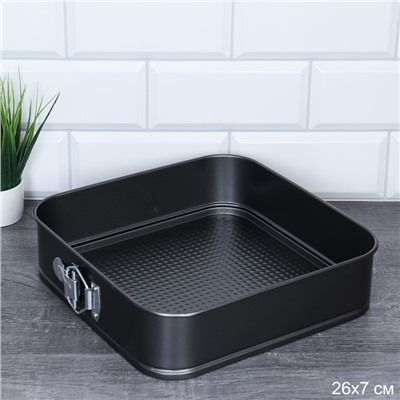 Форма для выпечки квадрат с клипсой 26х7 см / RSD-13 /