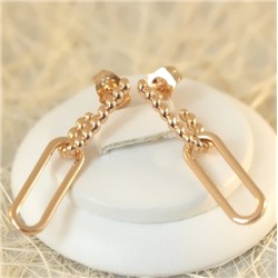 Серьги-гвоздики позолота  H01-13457
