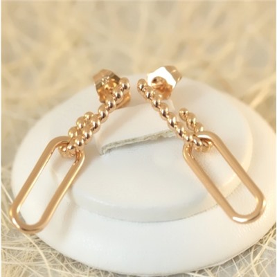 Серьги-гвоздики позолота  H01-13457