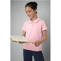 Блузка-поло с коротким рукавом для девочки Happyfox