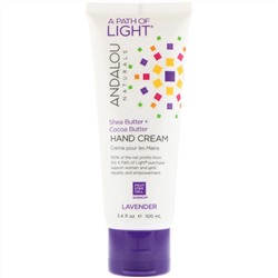 Andalou Naturals, Сила природы, крем для рук, лаванда и ши, 3,4 жидких унций (100 мл)