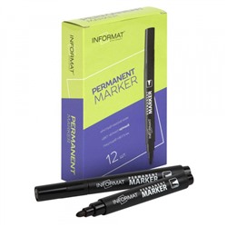 Маркер перманентный 2мм PM01BL черный inФОРМАТ