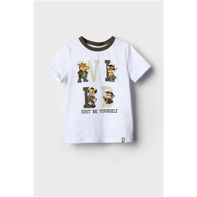 Фуфайка трикотажная для мальчиков (футболка) PLAYTODAY, 1239807