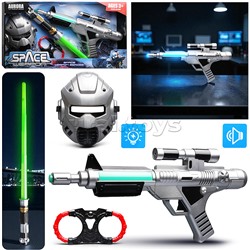 Набор оружия "Звездный  путь" (свет, звук) на батарейках, в коробке