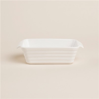 Форма для выпечки SL Home «Санторини», 250 мл, 15.8×9.2×4.5 см, жаропрочная керамика, белая