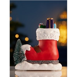 Светодиодная фигура «Волшебный сапожок», 13×11 см, 4 LED, от батареек АААx2, свечение тёплое белое