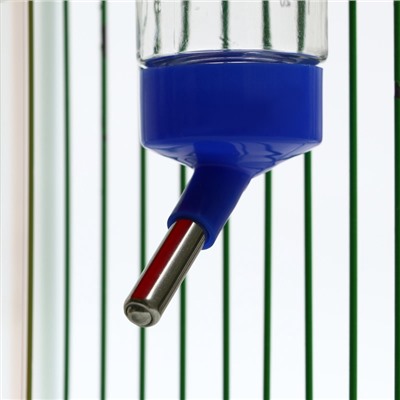 Поилка для грызунов 125 мл, 12,5 Х 4,5 см, синяя