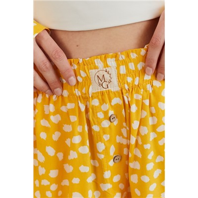 Костюм женский  SET057/02/Желтый, белый