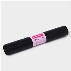 Мешки для мусора Доляна «Профи», 180 л, 90×110 см, 55 мкм, ПВД, 10 шт., чёрные