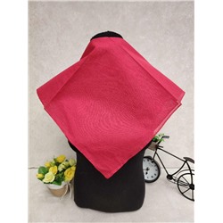 Платок косынка на голову и шею, хлопок, цвет красный