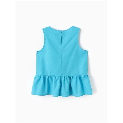 Блузка для девочки, MINAKU, голубая, рост 110 см