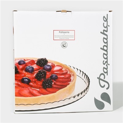 Блюдо Patisserie, d=32.2 см, стекло, прозрачное