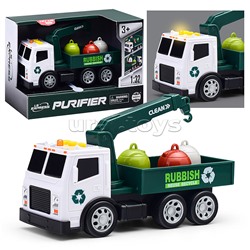 Машина "Кран" 1:32 (свет, звук) в коробке