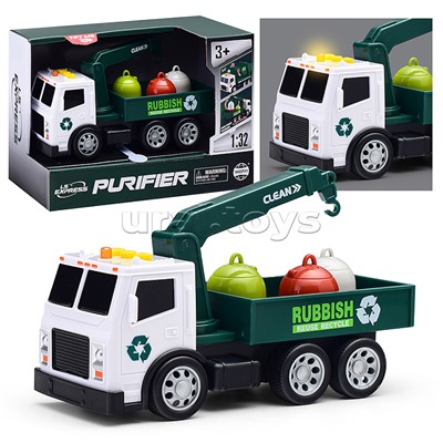 Машина "Кран" 1:32 (свет, звук) в коробке