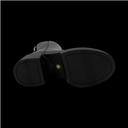 Ботинки из натуральной кожи на меху РМ-091-1 черные