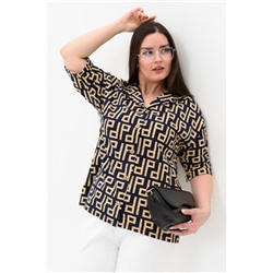 Рубашка 21603 (Орнамент синий)