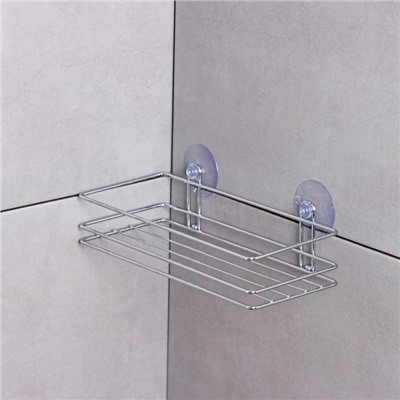 Полка на вакуумных присосках Доляна, 25×11×7 см