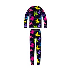 Термокомплект трикотажный для девочек: брюки, толстовка