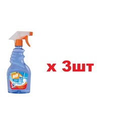 1-0327 Средство для мытья стекол 500мл Help с Нашатырным спиртом с распылителем 3шт