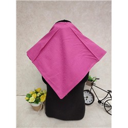 Платок косынка на голову и шею, хлопок, цвет малиновый