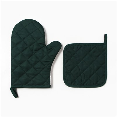 Набор кухонный «Мелисса» варежка-прихватка 20×27 см, прихватка 17×17 см100% п/э