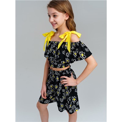 Комплект текстильный для девочек: топ, шорты