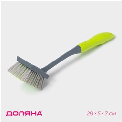 Щётка для посуды Доляна Green day, прямоугольная, 28 см