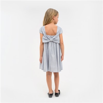 Платье нарядное для девочки KAFTAN, размер 98-104 см, серебристое