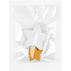 Декор «Звезда» цвет серебро, золото 2 размера, фоам глиттер 5 и 3 см, набор 10 шт.