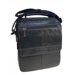 Сумка мужская из натуральной кожи, цвет черный