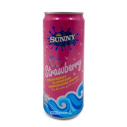 Газированный б/а напиток «Клубника» Strawberry Ooh Sunny Drink, Малайзия, 325 мл