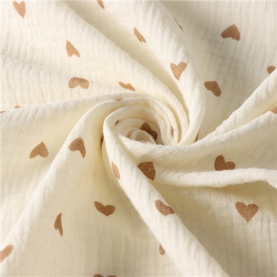 Набор пелёнок «Крошка Я» Heart, 130×110 см - 2 шт., муслин, хлопок 100%